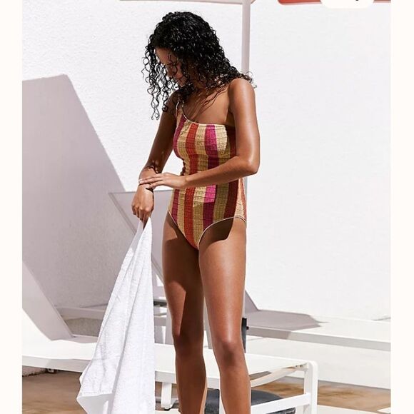 New FP Suboo Jacquelyn One Shoulder Swimsuit - Picture 1 of 4